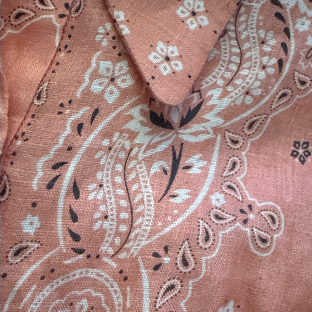 ZIMMERMANN Heathers Bandana Linen Paisley Shirt Dress - Picture 11 of 15